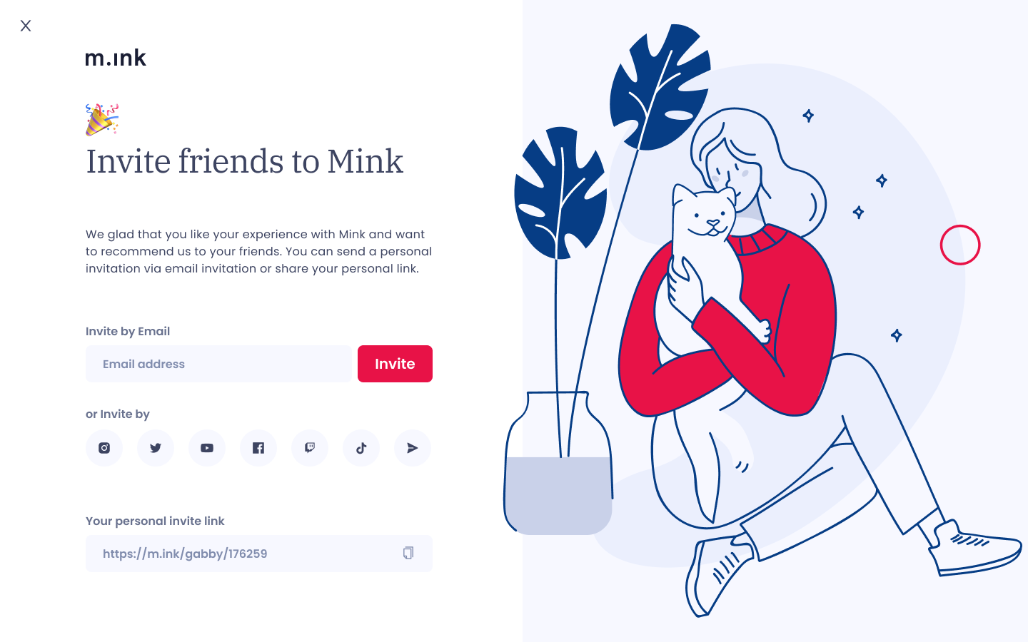 Mink Invite Julia Gale Product designer canada
