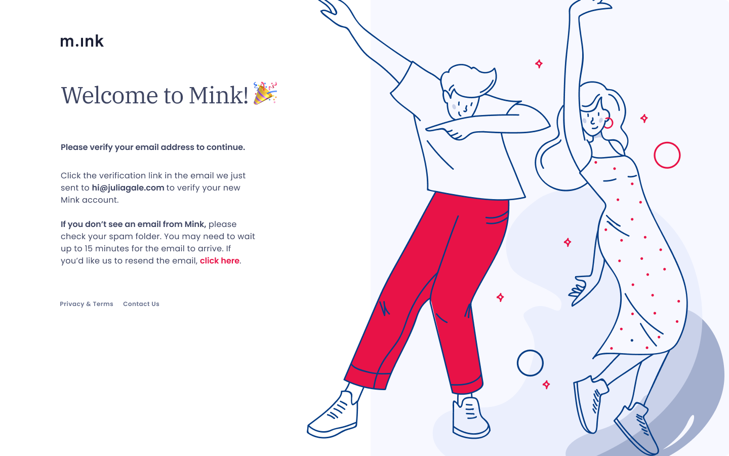 Mink welcome Julia Gale Product designer canada