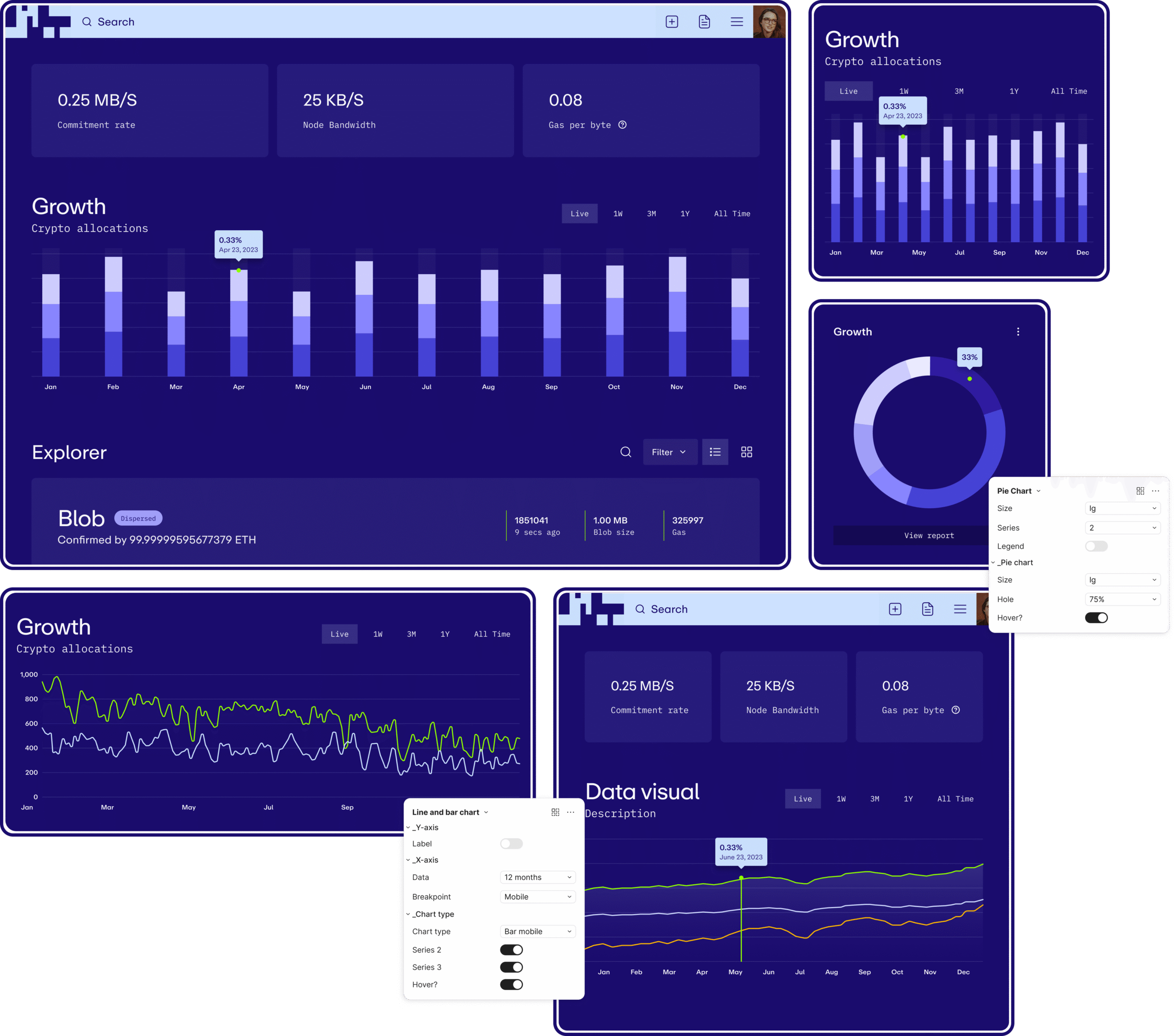 Eigenlayer Data Visuals product design Julia Gale Canada